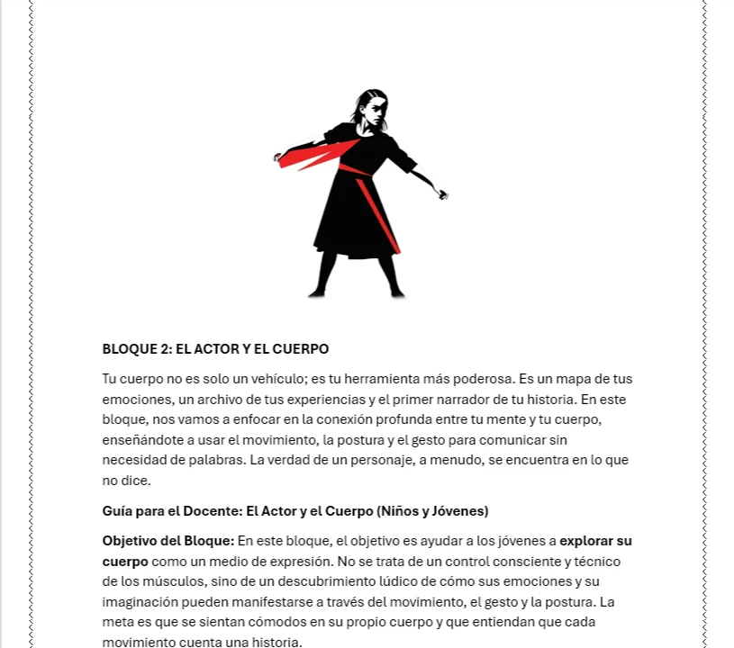 Ejercicios corporales y juegos teatrales para niños y jóvenes