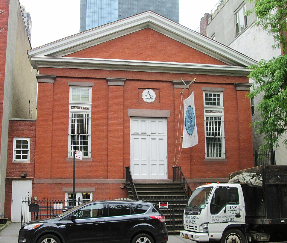 Fachada del Actors Studio en Nueva York, 2018, el lugar donde Lee Strasberg impartió El Método durante décadas