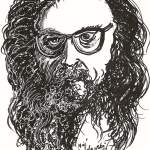Retrato en blanco y negro del emblemático director polaco Jerzy Grotowski teorizador del Teatro Pobre