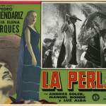 Póster de la película mexicana La perla (1947) donde actuó Fernando Wagner