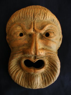 Máscara teatral romana clásica