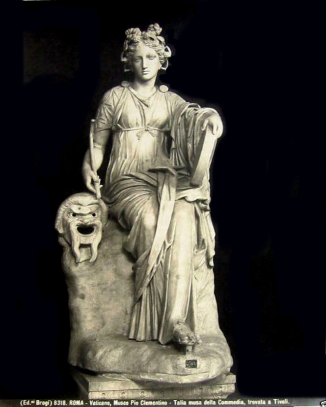 Representación de la musa Talía