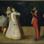Pintura del siglo XVI que representa a la famosa compañía de la Commedia dell'Arte I Gelosi