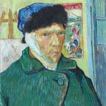 Autorretrato de Vincent van Gogh pintado en 1889 mostrando su oreja derecha vendada tras su colapso psicofísico