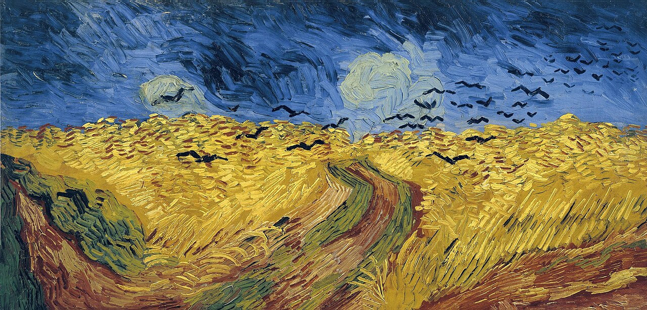 Pintura Trigal con cuervos de Vincent van Gogh